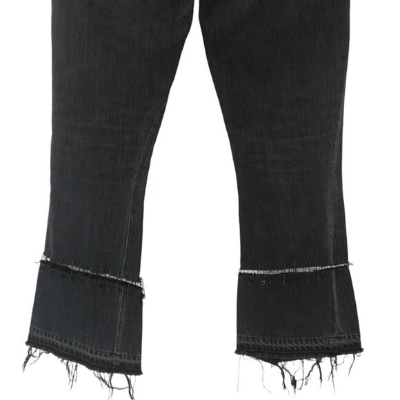 Citizens of Humanity Sasha Twist Crop Low Slung Flare Jeans Size 24 Safety Pins - Picture 10 of 14